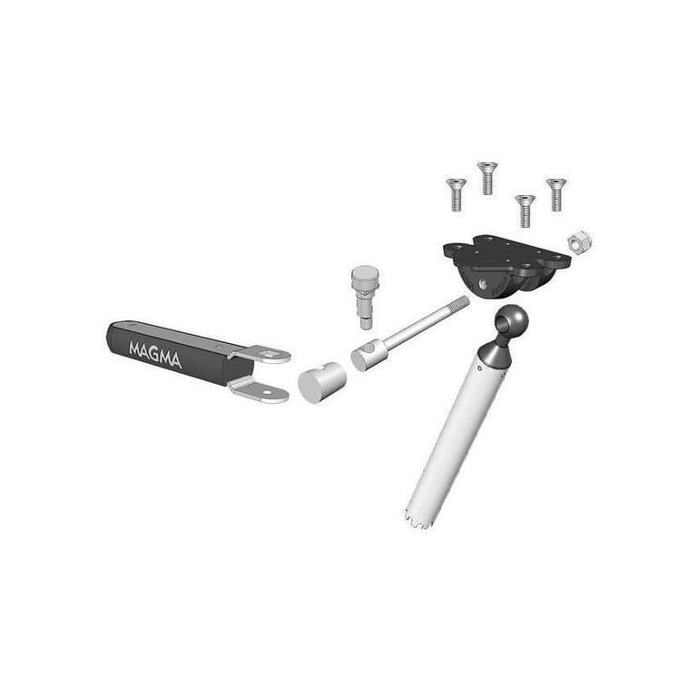Magma LeveLock® All-Angle Fish Rod Holder Mount, Stainless Steel