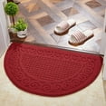 thumbnail image 6 of sunsanly Doormat Semi-Circle Shape Anti-slip Absorbs Moisture And Dirt Wear-resistant Indoor Entrance Door Mat Living Room Kitchen Bathroom Entryway Carpet, 6 of 8