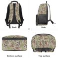 thumbnail image 4 of KEIAHUAN Brown Camo Bow Kids School Backpack, Breathable Mesh Padded Straps Daypack, Large Capacity 17 Inch Bookbag Fits 14 Inch Laptop, Smooth Zipper Bag for Boys Girls Ages 6-14 Daily Campus Use, 4 of 4