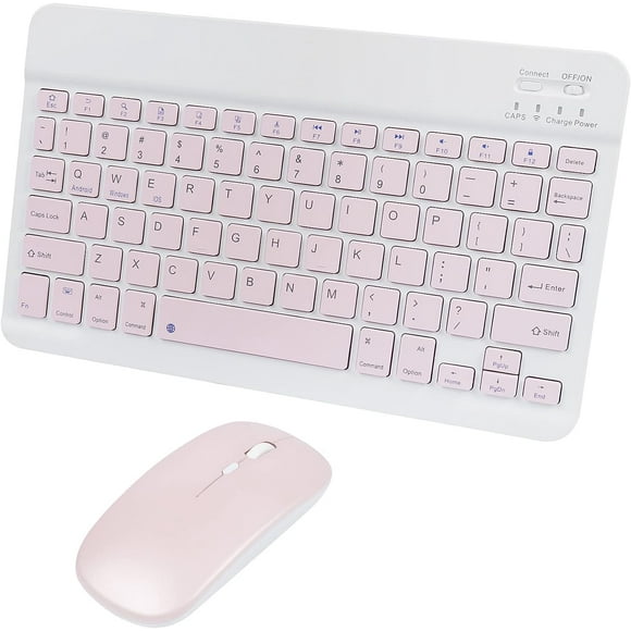 shiyou-Bluetooth Wireless Keyboard and Mouse Combo,Ultra-Slim Ergonomic Small Rechargeable Bluetooth Keyboard Mouse Set for Apple iPad iPhone Samsung Tablet Phone Android PC Computer Mac Smartphone(P