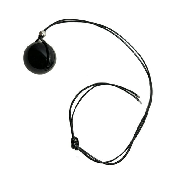 AOOOWER Simple Geometric Round Pendant Necklace Fashion Sweater Chain Stylish Jewelry