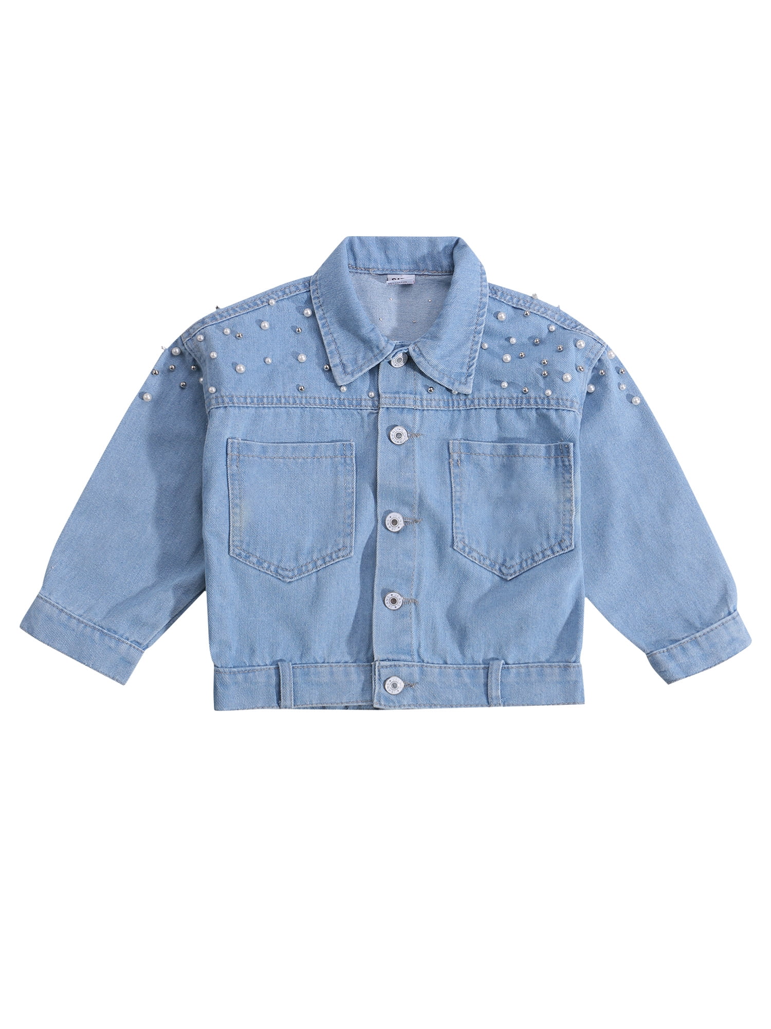 Toddler Kids Girls Denim Jacket Coat 