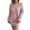 Pink, variant on Women's Sweater Dress Knit Dress Cold Shoulder Hollow Out Collar Long Sleeve Pullover Winter Dress for Casual,Blue,L