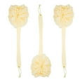 thumbnail image 2 of Juvale 3-Pack Exfoliating Mesh Body Back Scrubber Bath Sponges - Beige, 2 of 5