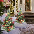 thumbnail image 2 of Christmas Pathway Trees Juegoal, 30 cm, con 60 luces LED, paquete de 2, 2 of 8
