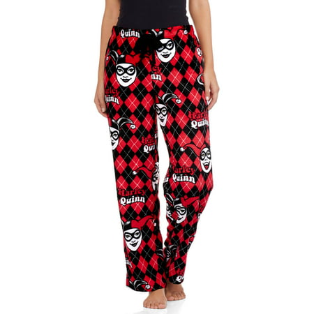 Harley Quinn Women's License Pajama Super Minky Plush Fleece Sleep Pant ...