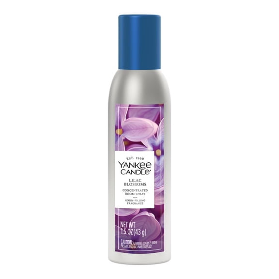 Yankee Candle Concentrated Air Freshener Room Spray, Odor Eliminator for Home, Bathroom, Lilac Blossoms, 1.5 Oz (Pack of 3)