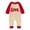 A Beige, variant on Newborn Romper Valentine's Day Long Sleeve Letter Embroidered Jumpsuit Soft Casual Outfit for Infant Boys Girls Beige 0 Months-3 Months