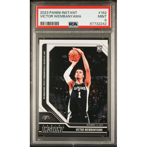 PSA 9 Victor Wembanyama 2023 Panini Instant #162 Fantastic Line Rookie Card San Antonio Spurs