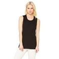 thumbnail image 1 of The Bella + Canvas Ladies Flowy Scoop Muscle Tank Top - BLACK - L, 1 of 3