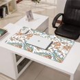 thumbnail image 3 of Long Mouse Pads for Desk,White Pioneer Flower and Paisley Pattern Desk Mats on Top Of Desks, Desk Mouse Pad Extra Large with 3mm Non-Slip Base and Stitched Edge for Gaming,Office,Work,Home 31.5"x15.7", 3 of 6