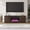 Brown, variant on Presque Rectangular TV Stand with 26" Crystal Fireplace for TV's up to 75" in Black Grain