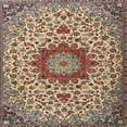 thumbnail image 1 of Ahgly Company Machine Washable Indoor Square Traditional Brown Sugar Brown Area Rugs, 3' Square, 1 of 7