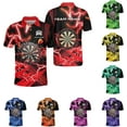 thumbnail image 2 of Personalized Dart Shirts Men Women 3D Polo Custom Name Team Jersey Funny Dartboard Shirt S-5XL Gifts (Yellow, L), 2 of 8