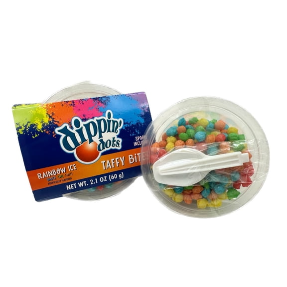 Dippin' Dots Rainbow Ice Taffy Bites - 2.1oz