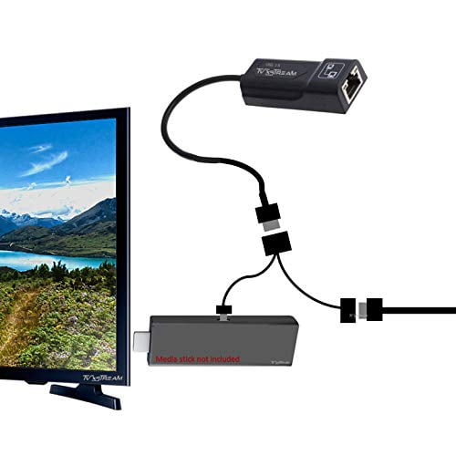 Adaptateur Ethernet Micro USB2.0 vers RJ45 pour Fire TV Stick (2ND Gen)