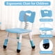 thumbnail image 4 of 4 - seat para niños mesa y sillas set con height - adjustable para niños pequeños escritorio y superficie con grafiti, 4 of 5