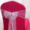thumbnail image 3 of 20 piezas de Organza para silla, lazo decorativo, lazos, fajas para recepción de boda, eventos, decoración de banquetes, 3 of 5