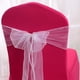 thumbnail image 3 of 20 piezas de Organza para silla, lazo decorativo, lazos, fajas para recepción de boda, eventos, decoración de banquetes, 3 of 5