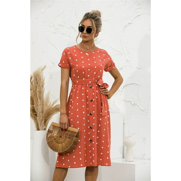 Polka dot dress walmart cheap