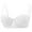 White, variant on Women's Bra Lightly Padded Lace Underwire Half Cup Bras Breathable Adjustable Strap Low Cut Push Up Bras