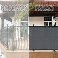 thumbnail image 3 of LOVE STORY Custom Size Balcony Privacy Screen 3'x8' Dark Gray Fence Privacy Screen Cover (Customized), 3 of 6