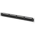 thumbnail image 3 of Manhattan 24-Port Cat6 Rackmount Patch Panel | Cable Management, Mountable Support Bar - 720786, 3 of 7
