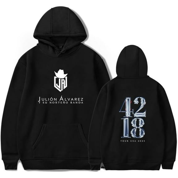 Julion Alvarez Tour 2025 Merch Hoodie Pockets Drawstring Unisex Hooded Sweatshirt Fashion Clothing