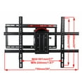 thumbnail image 6 of VideoSecu Heavy Duty Full Motion TV Wall Mount Articulating Bracket for VIZIO 50 55 60 65 70 75 80 Inch LED LCD Plasma HDTV D65-E0 E65-E0 E65-E1 M65-E0 P65-E1 E70-E3 M70-E3 M75-E1 P75-E1 E80-E3 BN5, 6 of 7