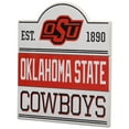 thumbnail image 2 of Oklahoma State Cowboys 14'' x 14'' Team Bump Planked Wood Sign, 2 of 4