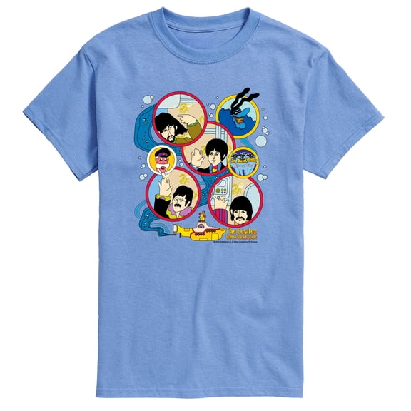 The Beatles - Yellow Submarine Circles - Men's Short Sleeve Graphic T-Shirt