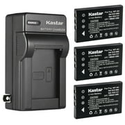 Kastar 3-Pack Battery and AC Wall Charger Replacement for Aiptek Action-HD Z5X5P V5Z5FS V5Z5S A-HD V5V V5T8 AHD-1 AHD-2, ZPT-NP60, NP-60, NP-30, NP-30DBA, NP-60, NP-60, A1812A, L1812A