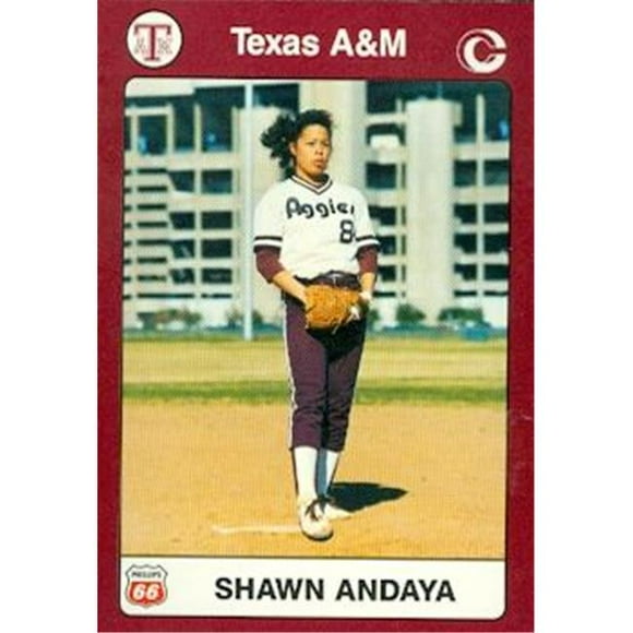 Sharon Andaya Cartes à Collectionner (Texas A&m) 1991 Collection Collégiale No.45 Softball