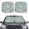thumbnail image 2 of Fotbe Hand Drawn Chickens 2-Piece Car Windshield Sun Shade | Sun Blocker for Car Windshield | Foldable Automotive Interior Accessories for Sun Protection-Large, 2 of 7
