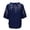 C-Navy526, variant on Womens Summer Tops Crewneck Half Sleeve Shirts Casual Plus Size Blouses Floral Embroidery Trendy 2026 Ethnic Style Clothing Versatile Tops