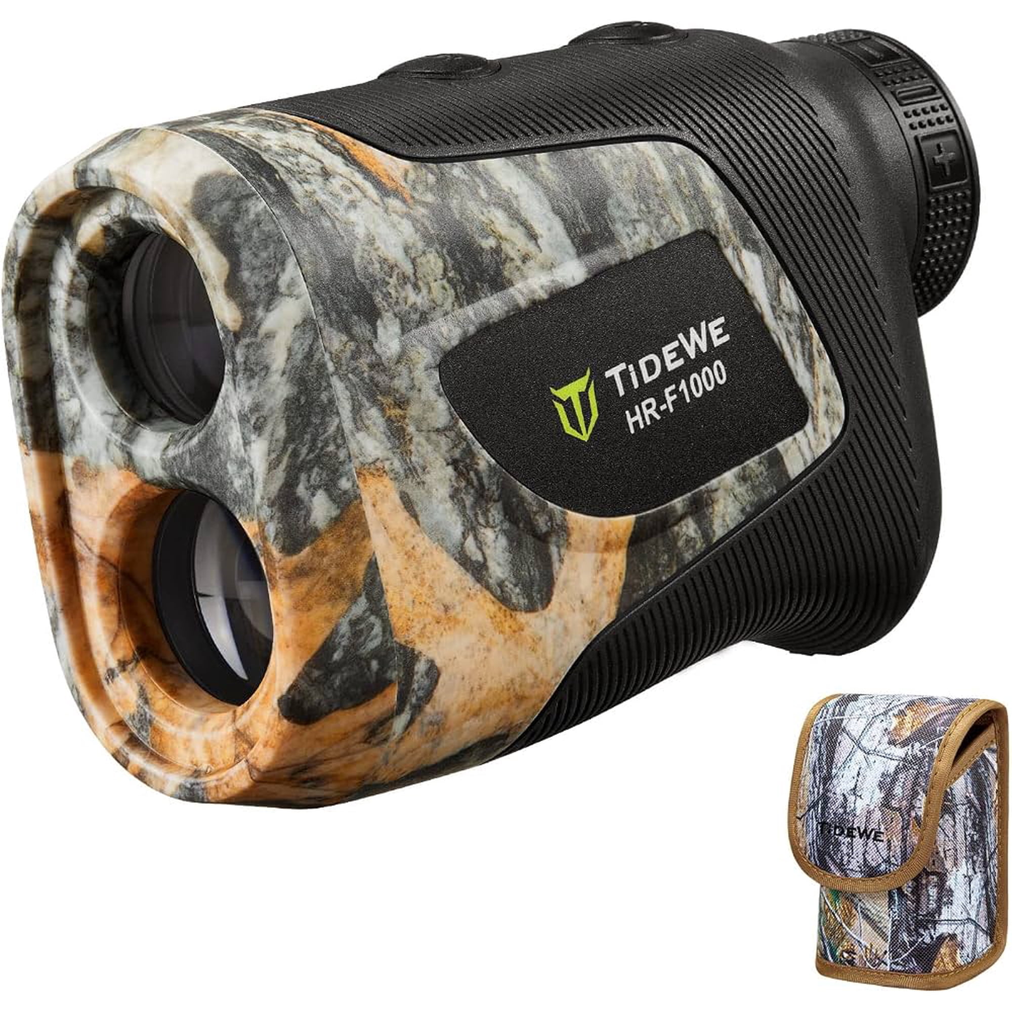 TIDEWE Hunting Rangefinder Rechargeable Camo Laser Range Finder for Deer Hunting and Archery Portable Distance Measuring Device 1000 Yards