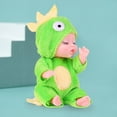 thumbnail image 3 of Mini Baby Doll Toy with Animal Costume, Cute Simulation Sleeping Doll, Kids Pretend Play Doll, Washable PVC Movable Doll, Hand-Eye Coordination Educational Toy, Birthday Holiday Gift for Kids 3+, 3 of 7