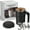 Black, variant on Electric Coffee Mug with a Built-In Lcd Thermometer, Electric Self Stirring Mug with Lid, Perfect for Brewing Coffee, Milk, Cocoa, Etc