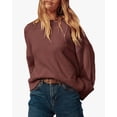thumbnail image 4 of SHINE UP Sweaters for Women Long Sleeve Crewneck Tops Fall Oversized Casual Chunky Knit Pullover, 4 of 9