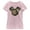 Light Pink, variant on Girl's Mickey & Friends Floral Face Graphic Tee Athletic Heather Medium