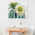 thumbnail image 2 of Orinice Cactus Flower Fine Art Aesthetic Poster Print Wall Painting for Home Decor - Living Room, Bedroom, Office, Bathroom Wall Decor 16x12in, 2 of 6
