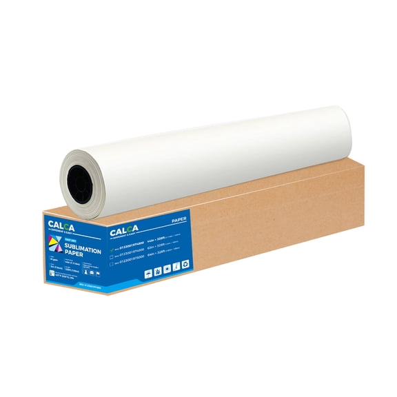 Qomolangma 81gsm 44in x 328ft Textile Dye Sublimation Paper for Heat Transfer Printing 3in Core