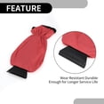 thumbnail image 5 of Unique Bargains 1pc 36x18cm Universal Car Ice Scraper Glove W/ Snow Frost Remover 600D Oxford Cloth Red, 5 of 7