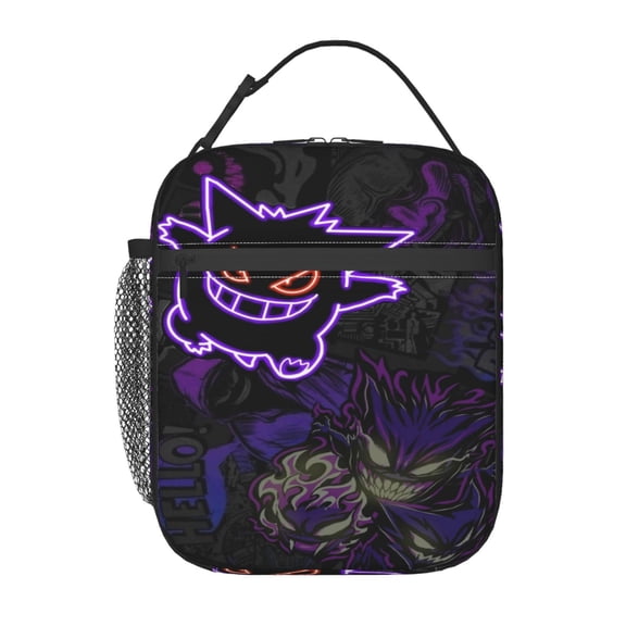 Gengar Lunch Bag Insulated Reusable Lunch Box Lunch Tote Lunchbox Portable Bento Bags For Men Women Office Work Travel Picnic Camping 8 x 10 x 4 inch