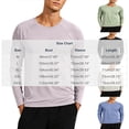 thumbnail image 3 of Aimik Men's Athletic Long Sleeve Running Shirt Raglan Sleeve Reflective Contrast Stitching Quick Dry Moisture Wicking Top, 3 of 6