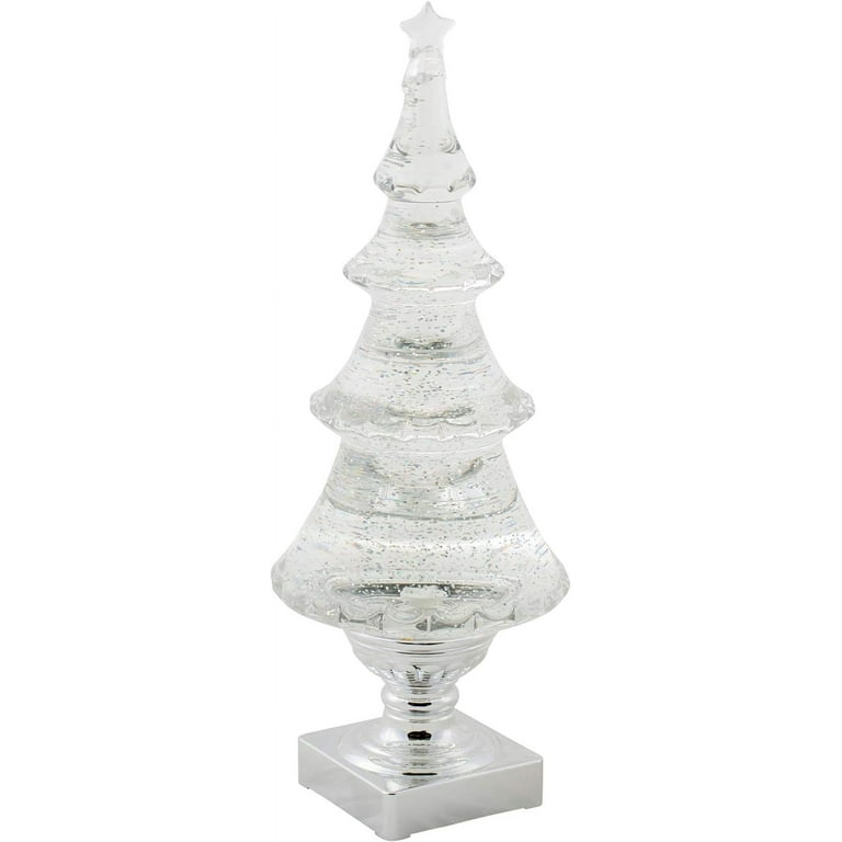 Trio of Whimsical Wire Silver Christmas Trees w/added layer of Glitter  Sparkle!