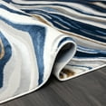 thumbnail image 5 of Abani Regal Collection Area Rug Mid Century Modern Bedroom Living Room Decor Floor Rug 4 x 6 Blue Grey, 5 of 8