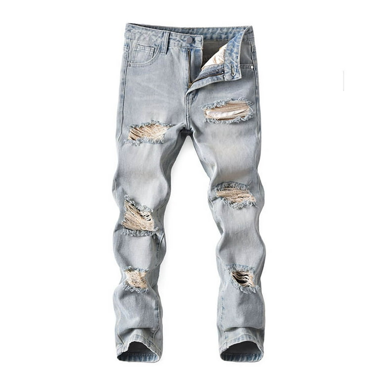 Cute Jeans For School Girls Boy's Skinny Fit Ripped Destroyed