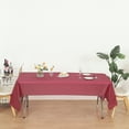 thumbnail image 6 of (6 Pack) Burgundy Premium Rectangle Heavy-Duty Plastic Table Covers ( Reusable), 6 of 6