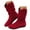 Red, variant on Slouchy Mid Calf Boots for Women with Lining Wide Calf Winter Thermal Snow Boots